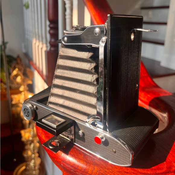 AGFA Ansco Viking Folding Camera Unique Red Button Untested - Picture 5 of 6